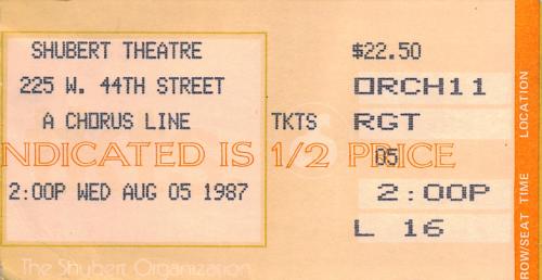 1987.08.05 A Chorus Line