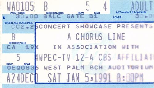 1991.01.05 A Chorus Line