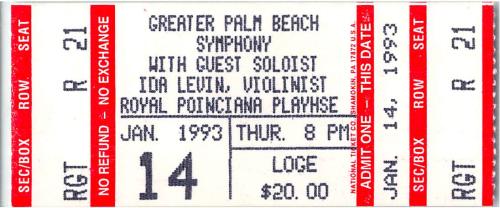 1993.01.14 Greater Palm Beach Symphony