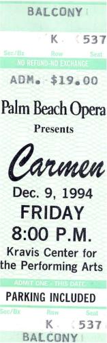 1994.12.09 Palm Beach Opera: Carmen
