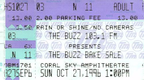 1996.10.27 Buzz Bake Sale: Mighty Mighty Bosstones, Chantal Kreviaczuk, others