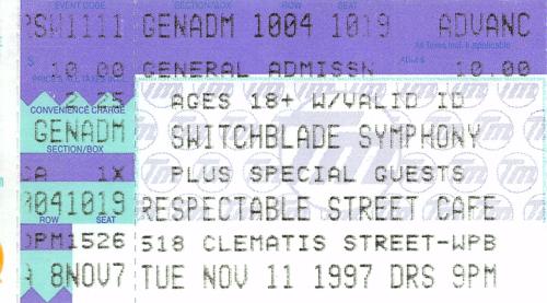1997.11.11 Switchblade Symphony