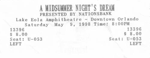 1998.05.09 A Midsummer Night's Dream