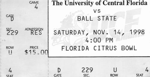 1998.11.14 UCF Football vs Ball State