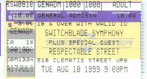 1999.08.10 Switchblade Symphony