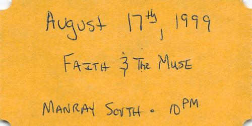 1999.08.17 Faith & The Muse