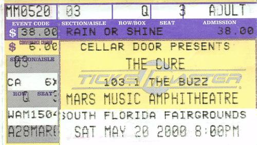 2000.05.20 The Cure