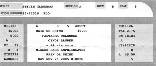 2005.11.26 Cyndi Lauper