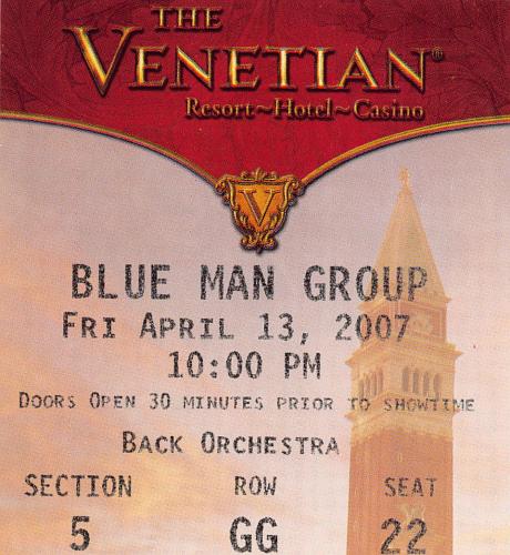 2007.04.13 Blue Man Group in Las Vegas