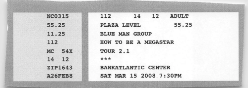 2008.03.15. Blue Man Group
