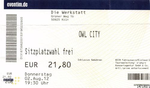 2012.08.02 Owl City