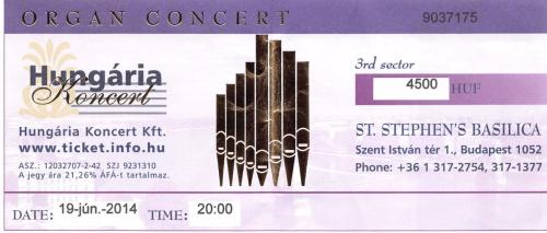 2014.06.19.Hungaria.Organ.Concert.St.Stephens.Basilica.Budapest