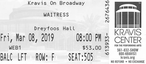 2019.03.08 Waitress the Musical