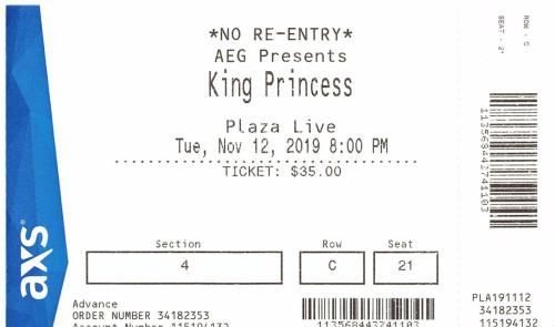 2019.11.12 King Princess