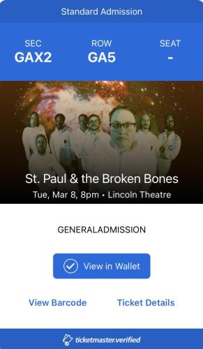 2022.03.08 St. Paul and the Broken Bones with Thee Sacred Souls