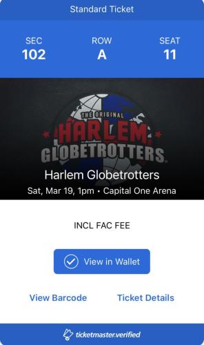 2022.03.19 The Harlem Globetrotters vs the Washington Generals
