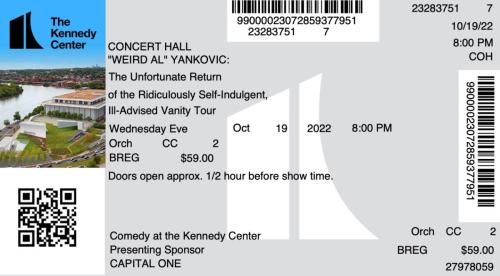 2022.10.19 Weird Al Yankovic and Emo Phillips
