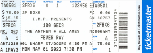 2023.05.01 100 Gecs and Fever Ray