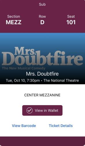 2023.10.10 Mrs. Doubtfire