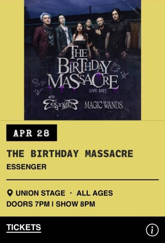 2025.04.28 The Birthday Massacre with Essenger