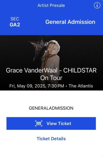 2025.05.09 Grace VanderWaal
