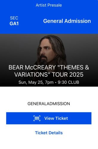 2025.05.25 Bear McCreary
