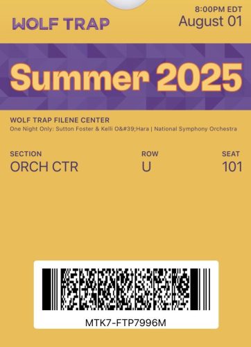 2025.08.01 Sutton Foster and Kelli O'Hara with the NSO