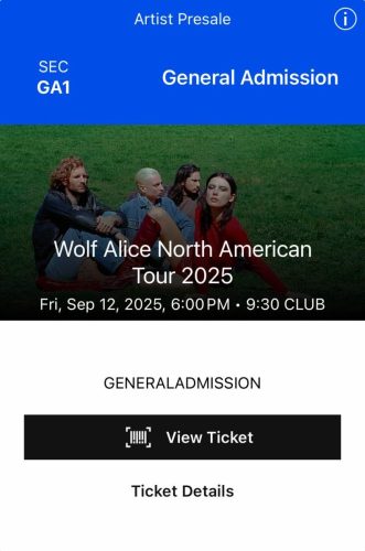 2025.09.12 Wolf Alice