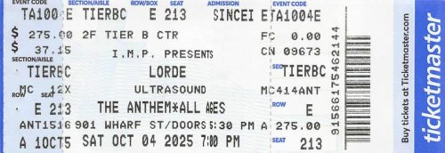 2025.10.04 Lorde
