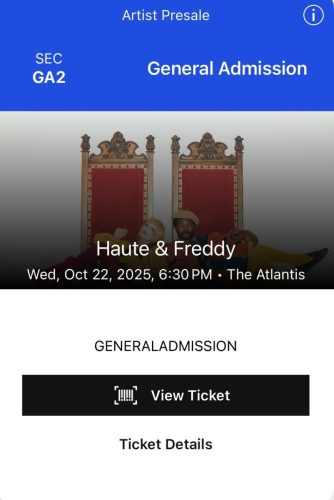2025.10.22 Haute and Freddy