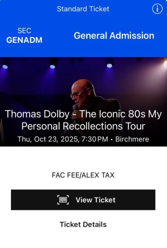 2025.10.23 Thomas Dolby with Gail Ann Dorsey