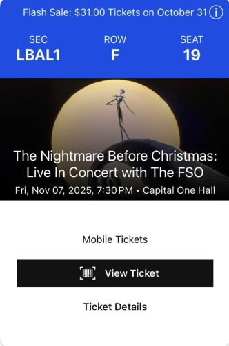 2025.11.07 FSO: The Nightmare Before Christmas In Concert