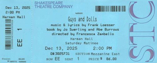 2025.12.13 Guys and Dolls