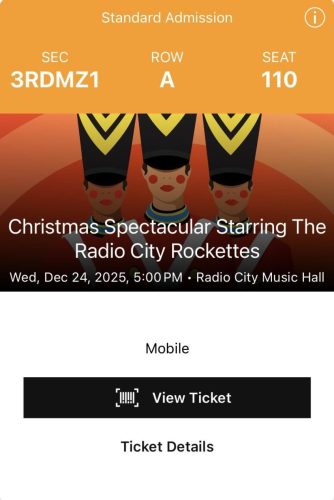 2025.12.24 Christmas Spectacular Starring The Radio City Rockettes