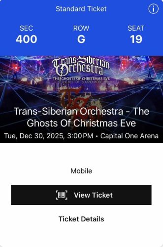 2025.12.30 Trans-Siberian Orchestra