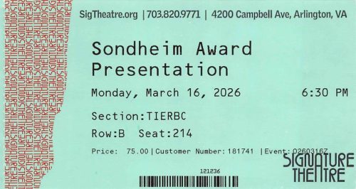 2026.03.16 Sondheim Award Presentation for Vanessa Williams