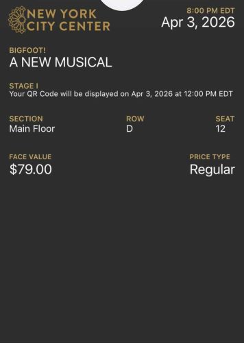 2026.04.03 Bigfoot! A New Musical