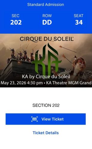 2026.05.23 KA by Cirque du Soleil